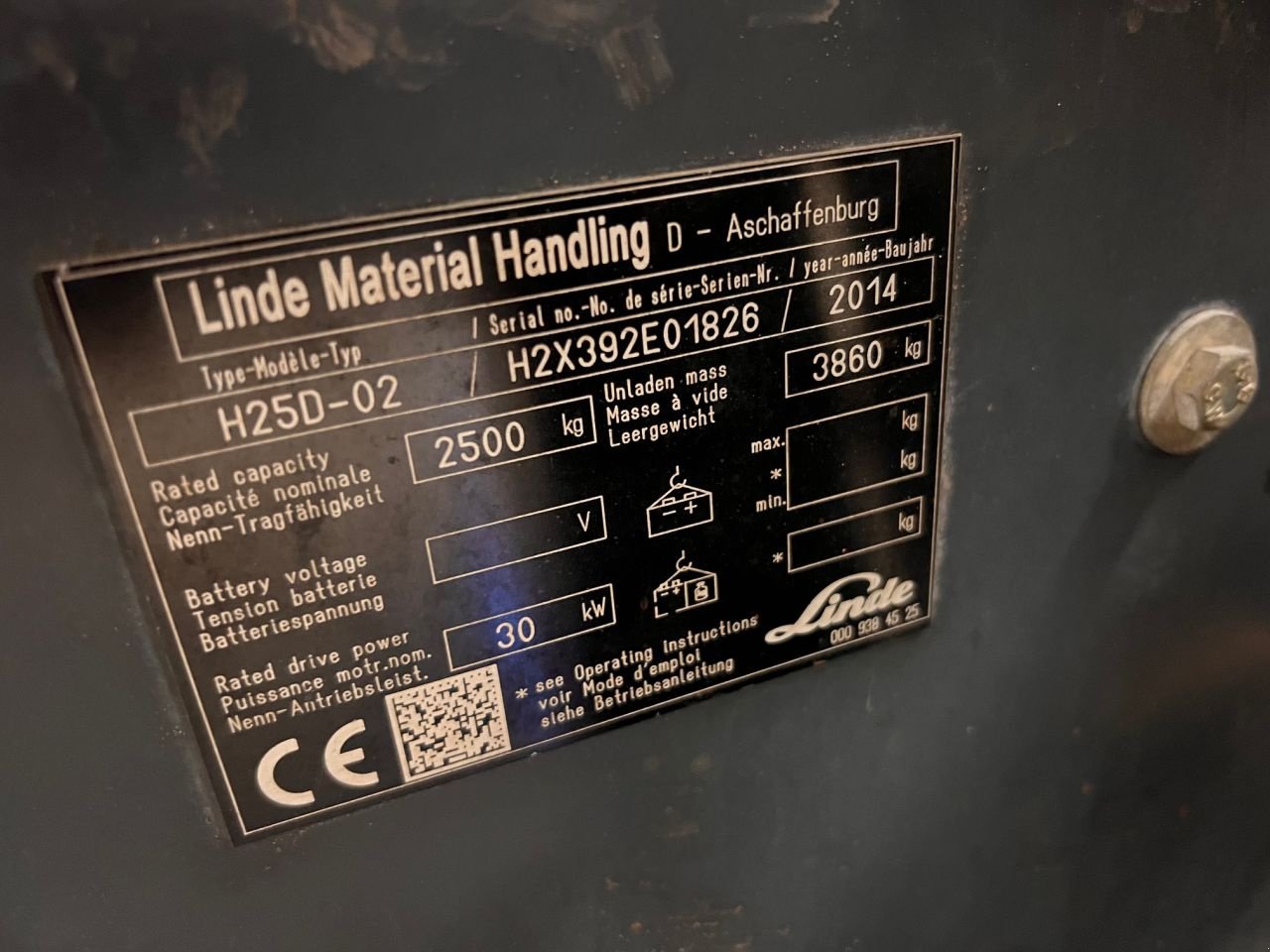 Frontstapler del tipo Linde H25D-02 392, Gebrauchtmaschine en Leeuwarden (Imagen 5)