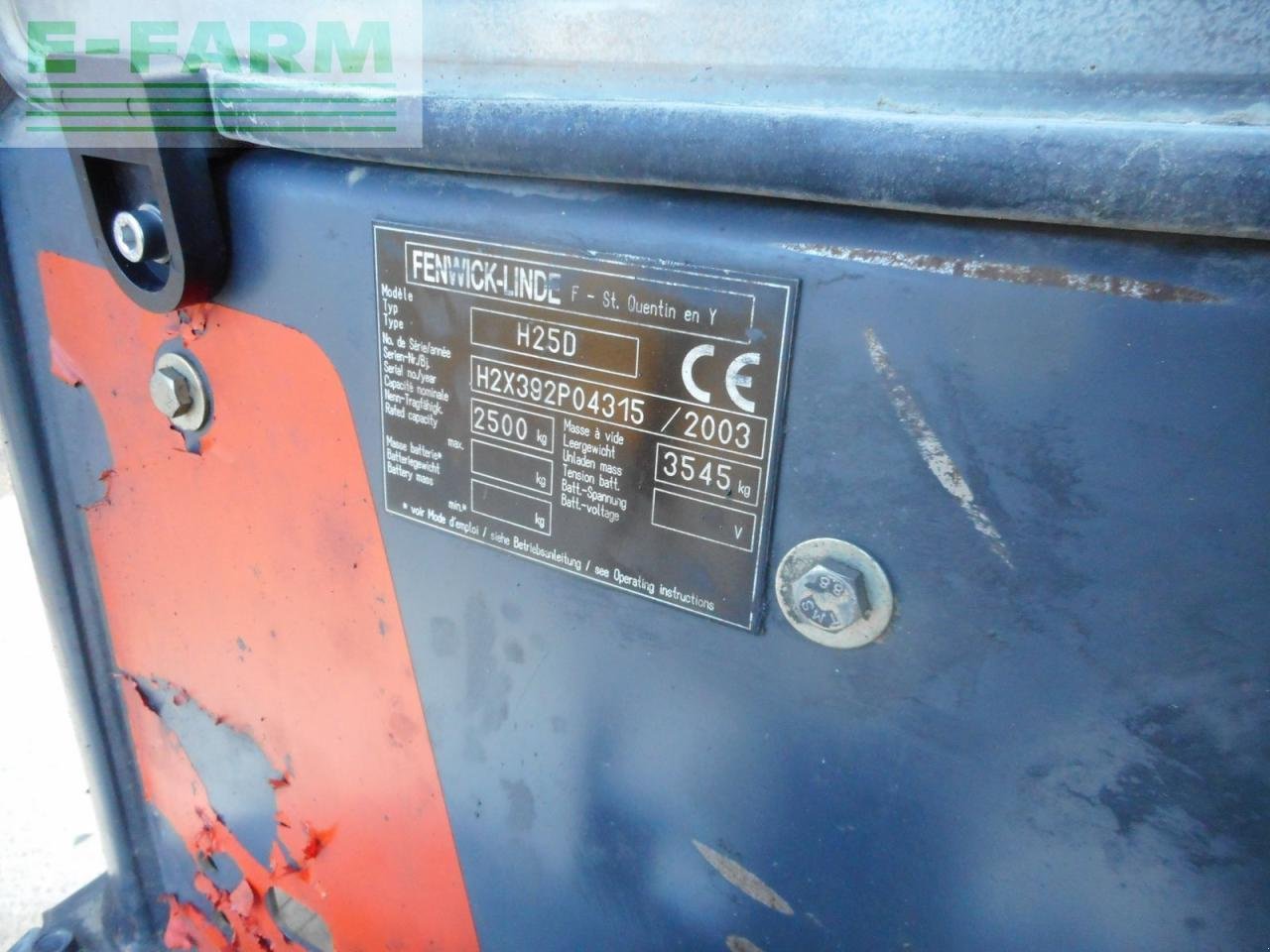 Frontstapler a típus Linde h25d mit ss + ls + halbkab., Gebrauchtmaschine ekkor: ST. NIKOLAI/DR. (Kép 8)