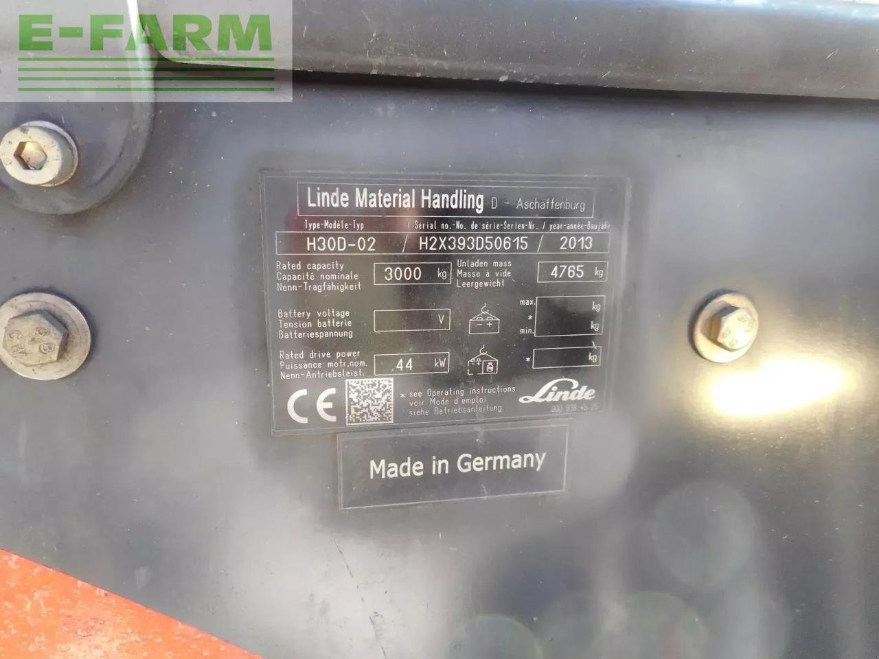 Frontstapler of the type Linde h30d-02 triplex 5,5m + ss + halbkabine, Gebrauchtmaschine in ST. NIKOLAI/DR. (Picture 7)