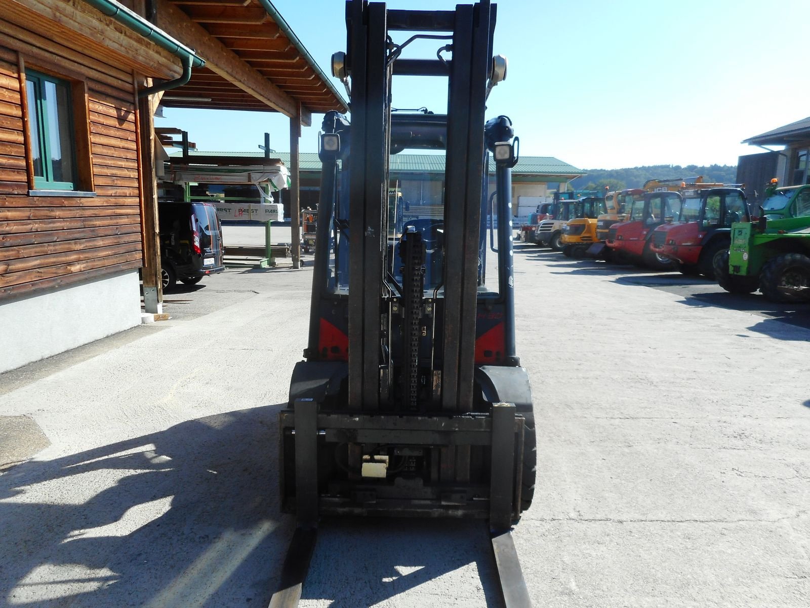 Frontstapler del tipo Linde H30D-02 Triplex 5,5m + SS + Halbkabine, Gebrauchtmaschine In St. Nikolai ob Draßling (Immagine 8)