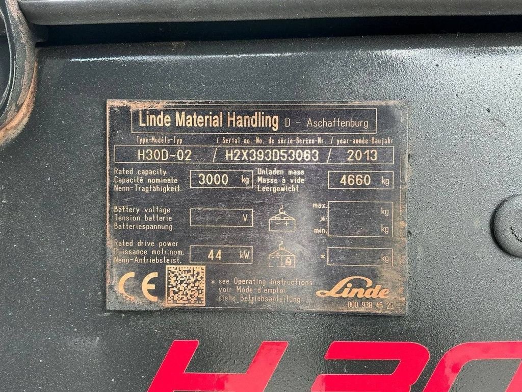 Frontstapler del tipo Linde H30D-02, Gebrauchtmaschine In Antwerpen (Immagine 9)