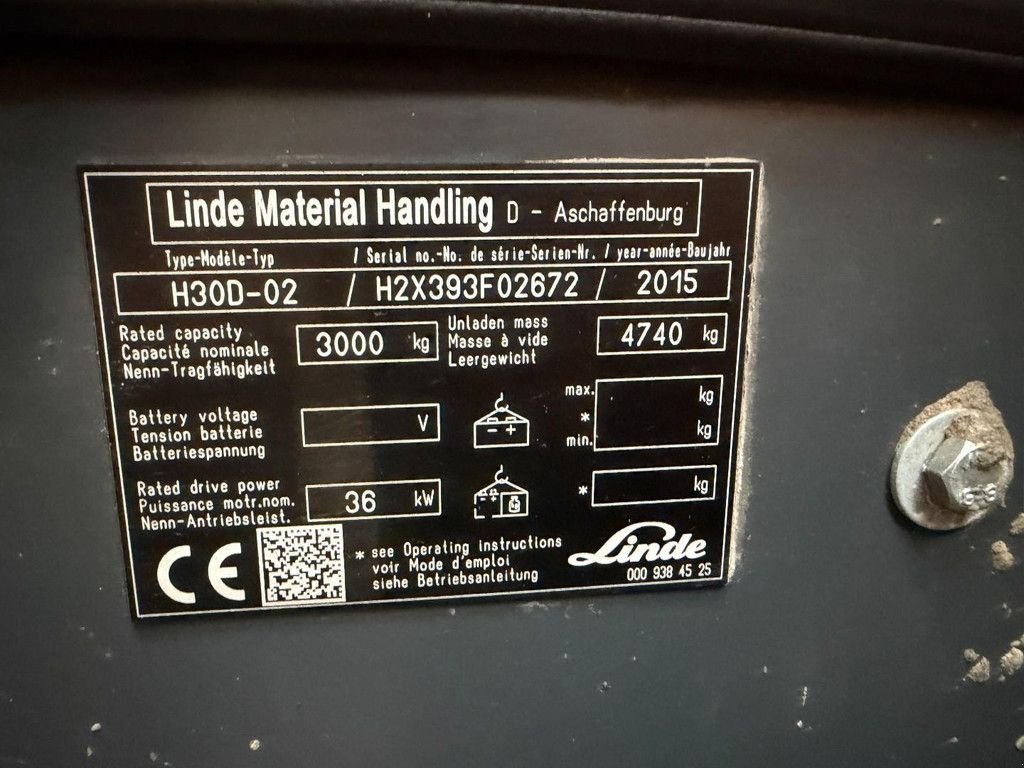 Frontstapler tip Linde H30D-02, Gebrauchtmaschine in 's-Heer Arendskerke (Poză 7)