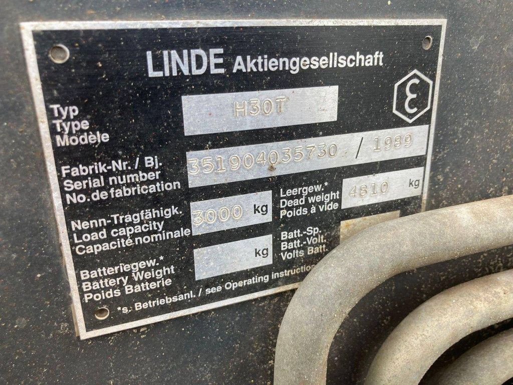 Frontstapler des Typs Linde H30T, Gebrauchtmaschine in Antwerpen (Bild 10)