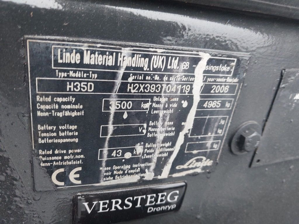 Frontstapler des Typs Linde H35D, Gebrauchtmaschine in Swifterbant (Bild 5)