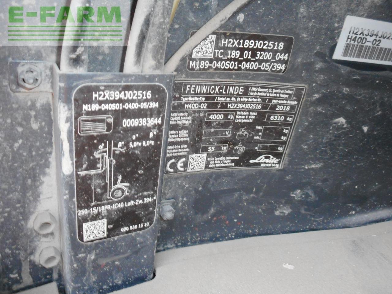 Frontstapler del tipo Linde h40d-02 mit zwillingsreifen + ss + kabine, Gebrauchtmaschine en ST. NIKOLAI/DR. (Imagen 9)