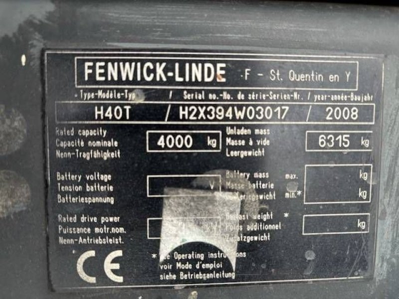 Frontstapler typu Linde H40T, Gebrauchtmaschine v Antwerpen (Obrázok 8)