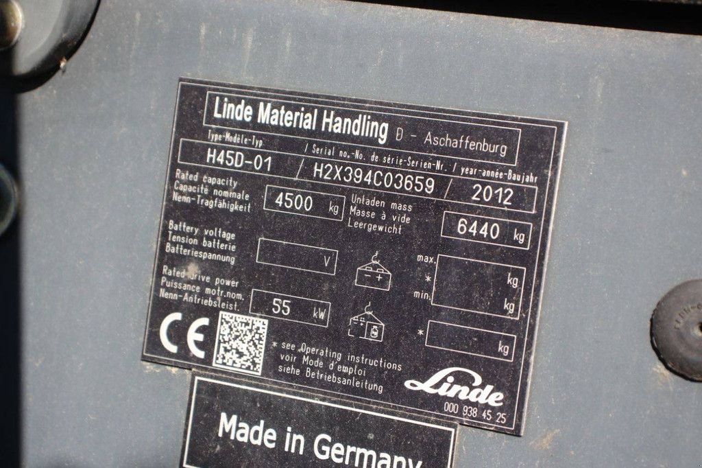 Frontstapler typu Linde H45D-01, Gebrauchtmaschine v Antwerpen (Obrázek 11)