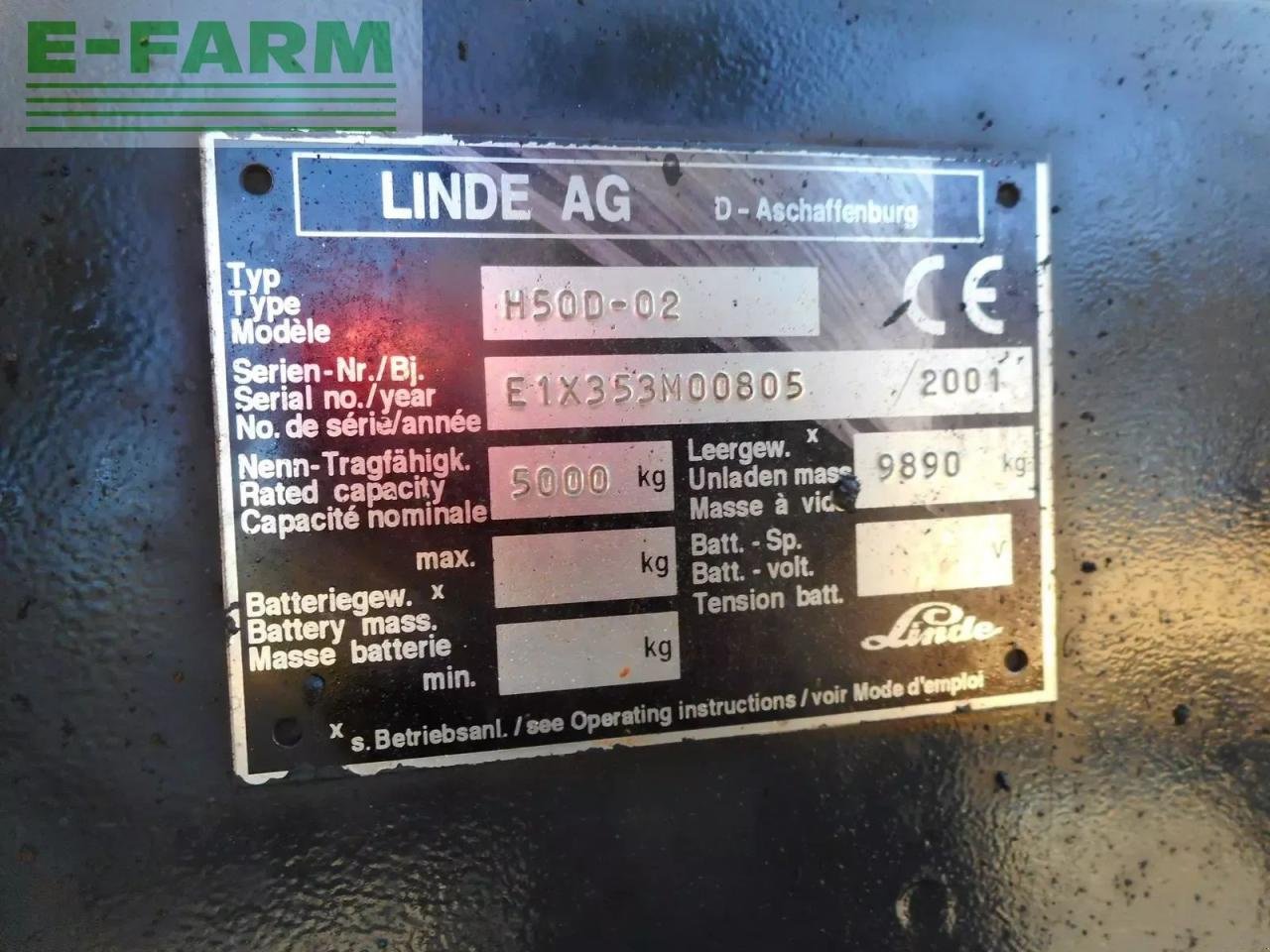 Frontstapler του τύπου Linde h50d-02 ( 6 zyl. deutz motor ) ss + zv + kabine, Gebrauchtmaschine σε ST. NIKOLAI/DR. (Φωτογραφία 7)