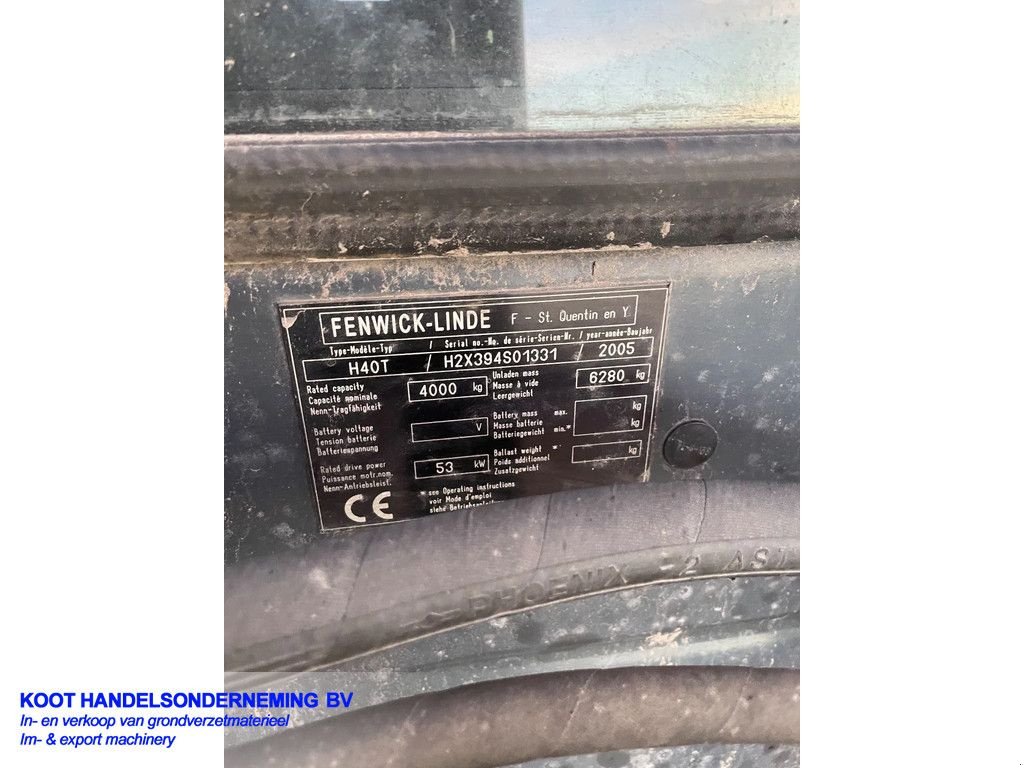 Frontstapler of the type Linde Lpg H40, Gebrauchtmaschine in Nieuwerkerk aan den IJssel (Picture 8)