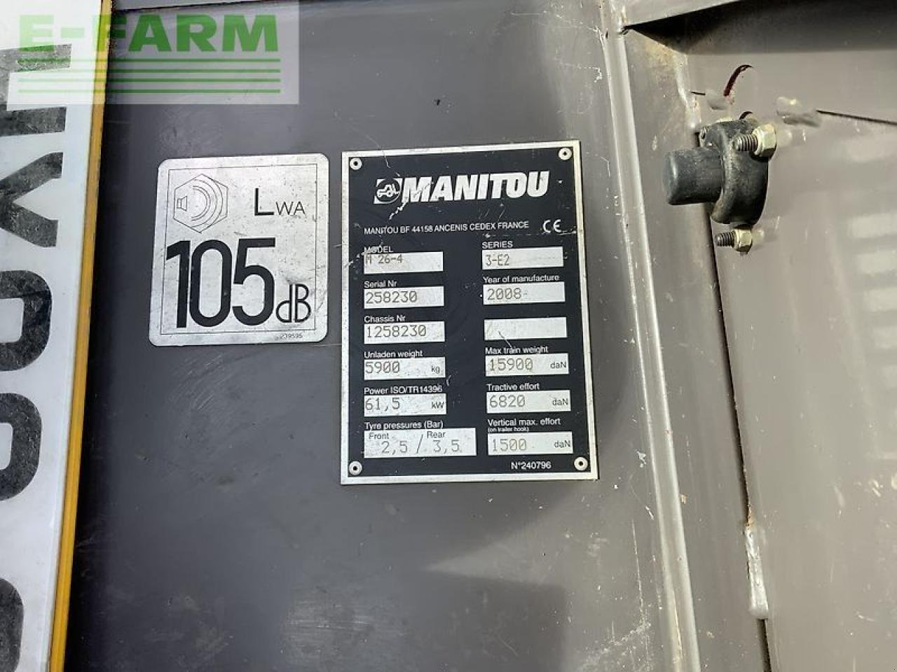 Frontstapler typu Manitou m26-4 forklift (st24900), Gebrauchtmaschine v SHAFTESBURY (Obrázek 11)