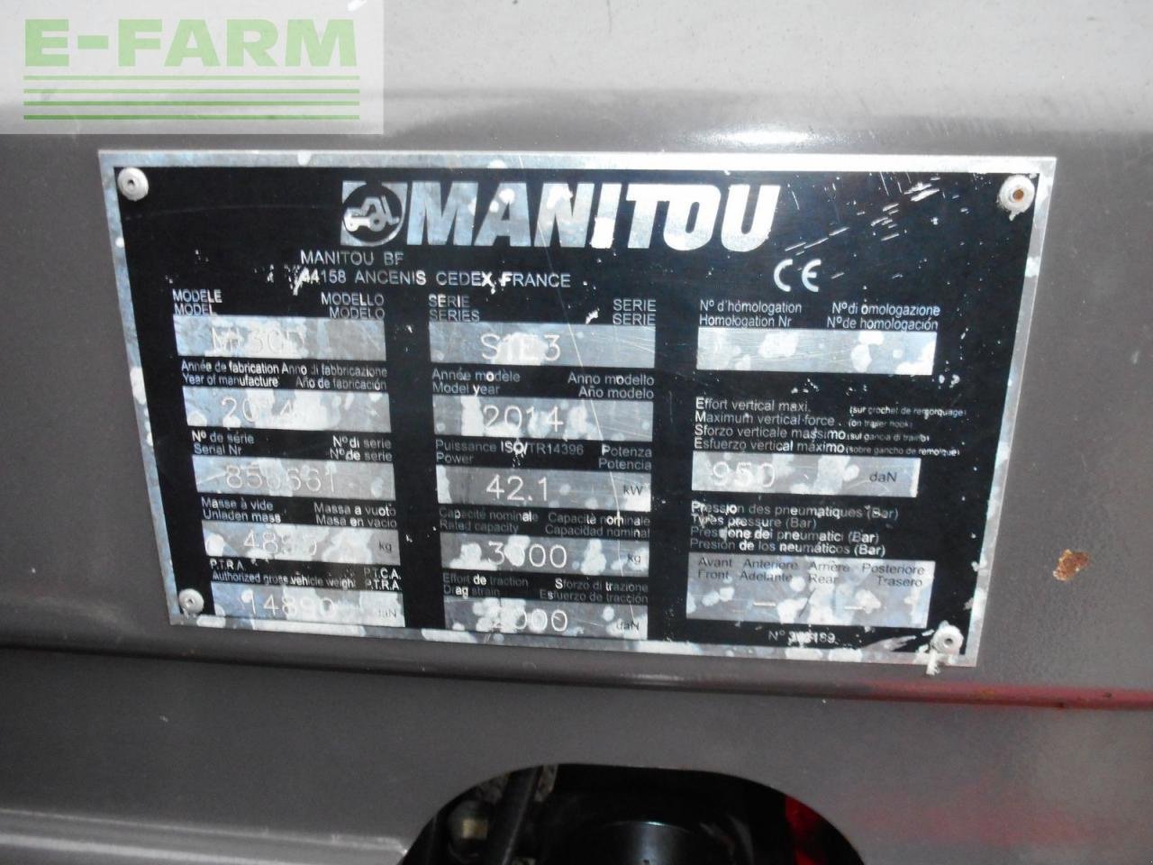 Frontstapler del tipo Manitou mi30d triplex 4,7m + ss + 4. kreis, Gebrauchtmaschine en ST. NIKOLAI/DR. (Imagen 8)