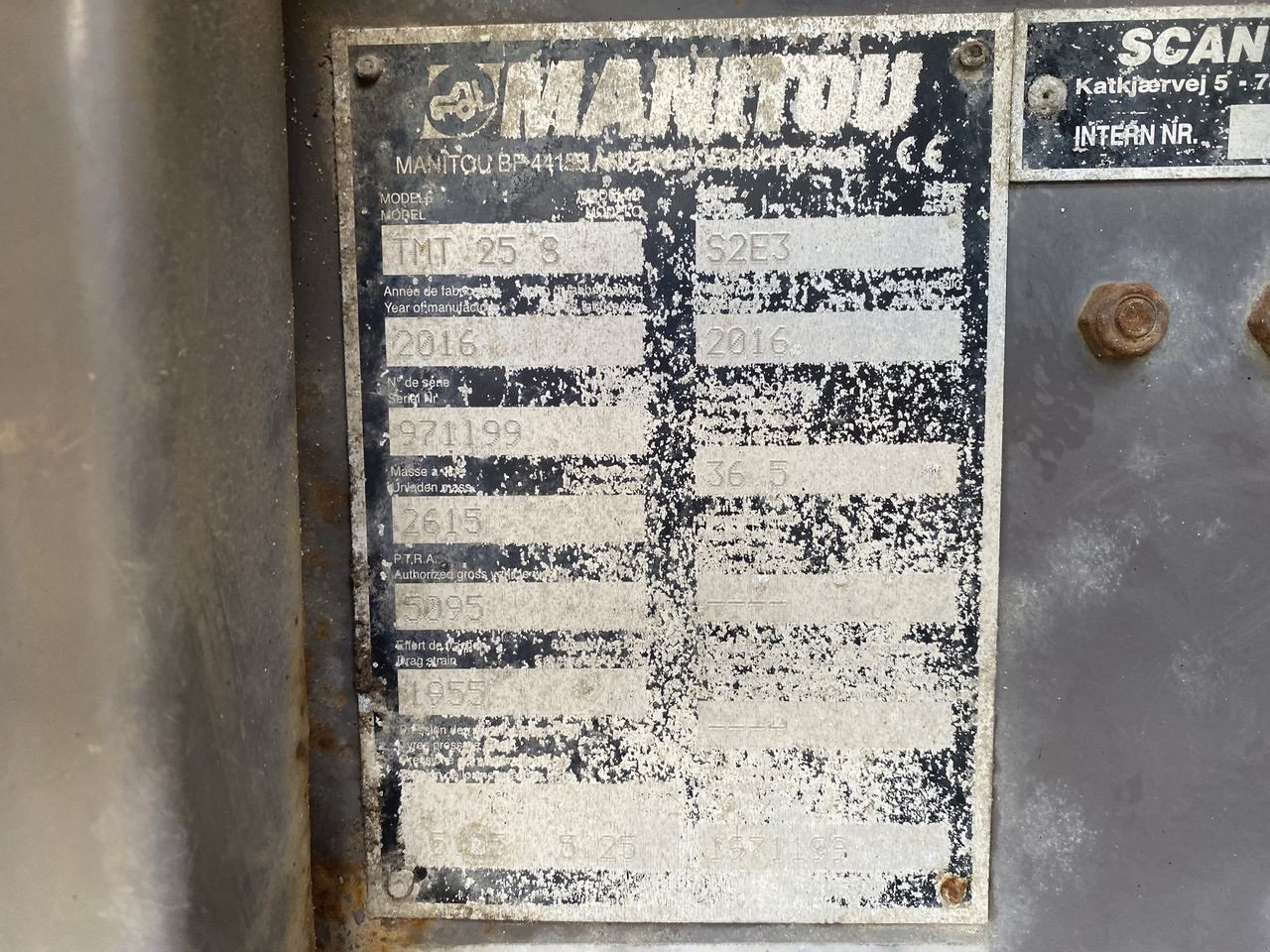 Frontstapler typu Manitou TMT25S, Gebrauchtmaschine v Skive (Obrázok 12)