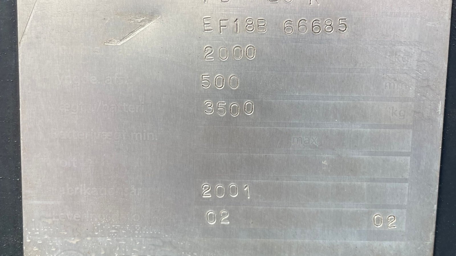 Frontstapler typu Mitsubishi Fd 20 Diesel 3700 timer, Gebrauchtmaschine v Vejle (Obrázek 6)