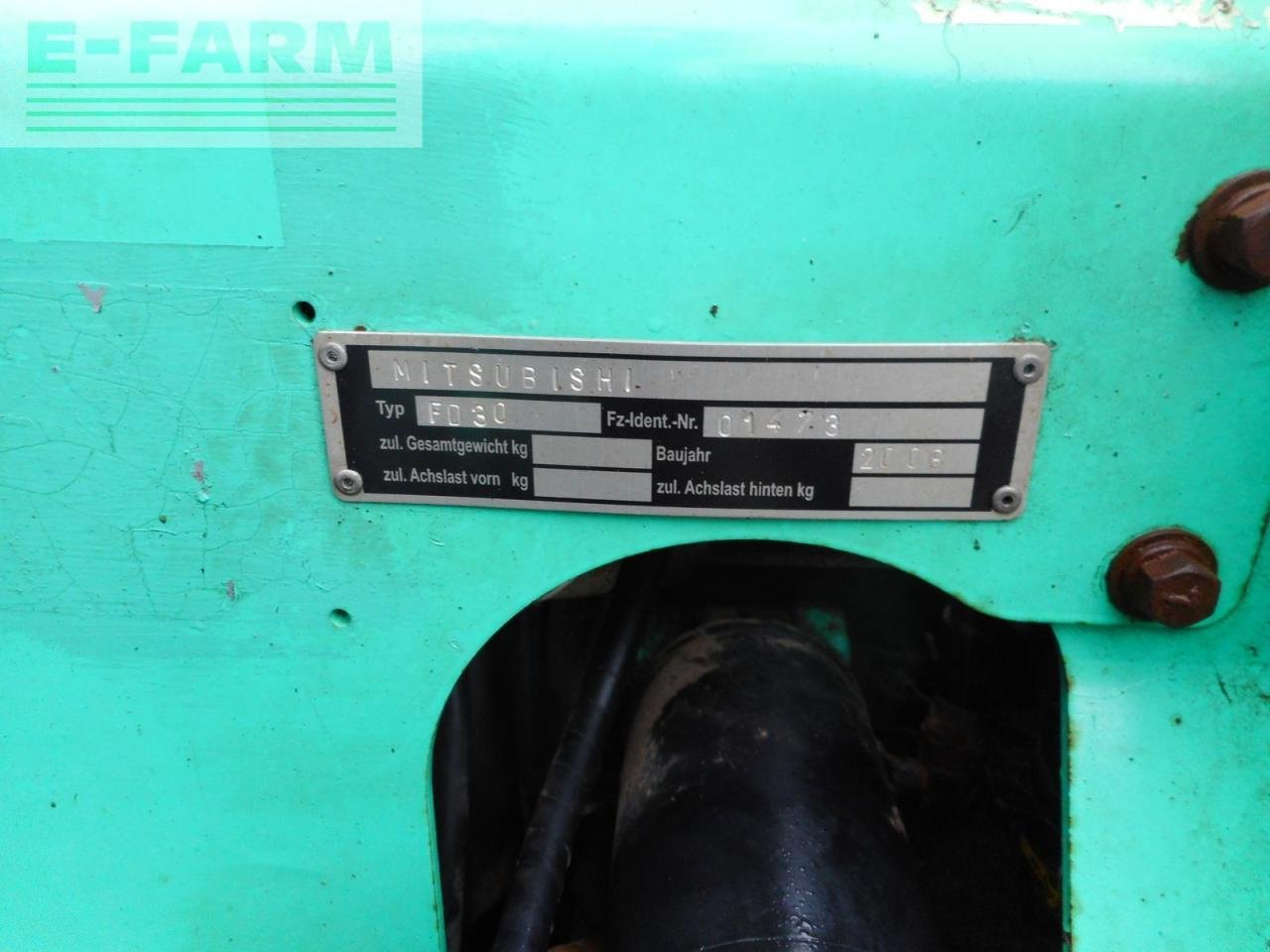 Frontstapler typu Mitsubishi fd30 triplex 4,7m + ss + zwillingsreifen, Gebrauchtmaschine v ST. NIKOLAI/DR. (Obrázek 5)