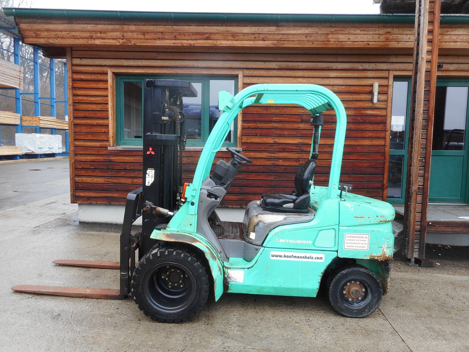 Frontstapler от тип Mitsubishi FD30 Triplex 4,7m + SS + Zwillingsreifen, Gebrauchtmaschine в St. Nikolai ob Draßling (Снимка 1)