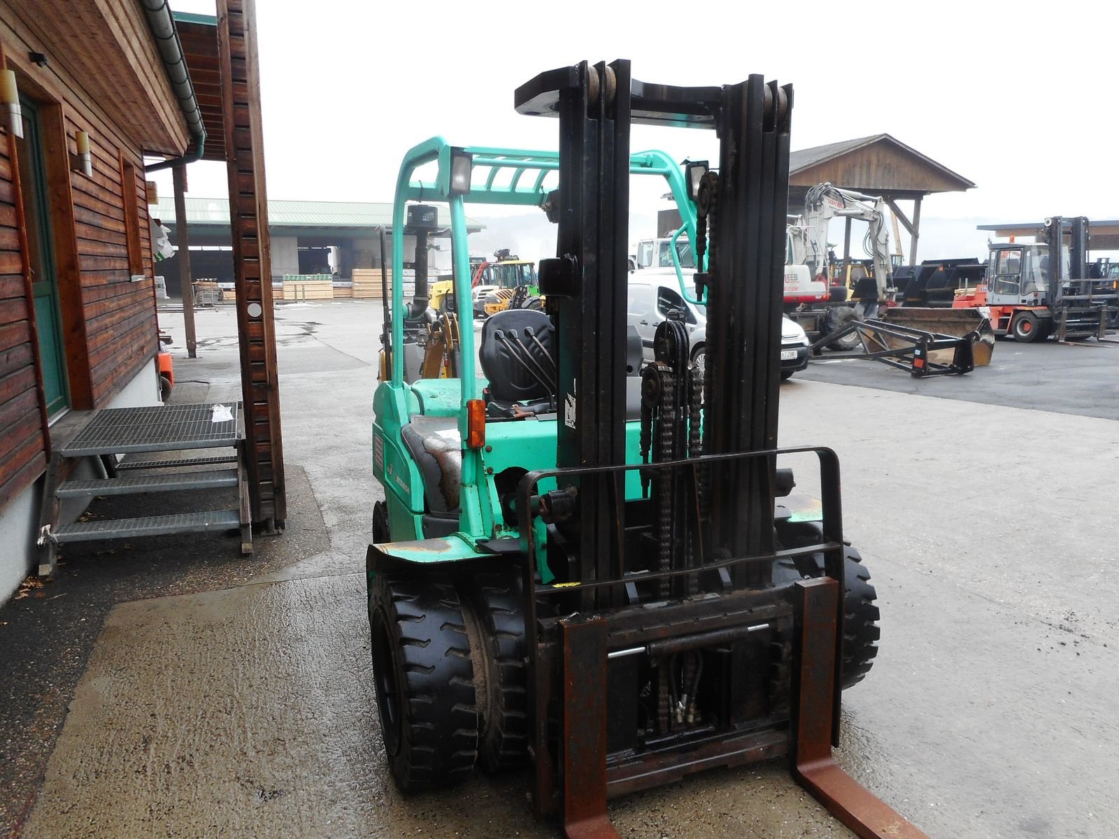 Frontstapler от тип Mitsubishi FD30 Triplex 4,7m + SS + Zwillingsreifen, Gebrauchtmaschine в St. Nikolai ob Draßling (Снимка 4)