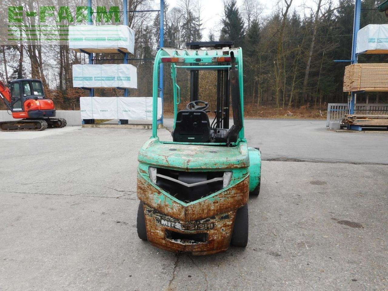 Frontstapler des Typs Mitsubishi fd35n mit zwillingreifen und breiten gabelträger, Gebrauchtmaschine in ST. NIKOLAI/DR. (Bild 3)
