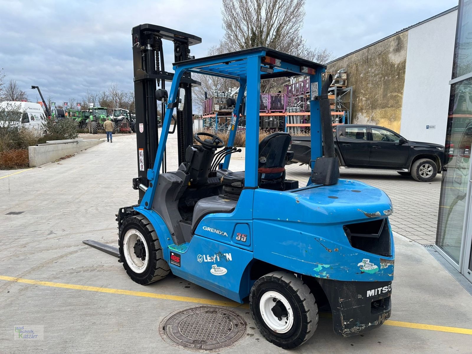 Frontstapler des Typs Mitsubishi FD35NTD, Gebrauchtmaschine in Deutsch-Wagram (Bild 4)
