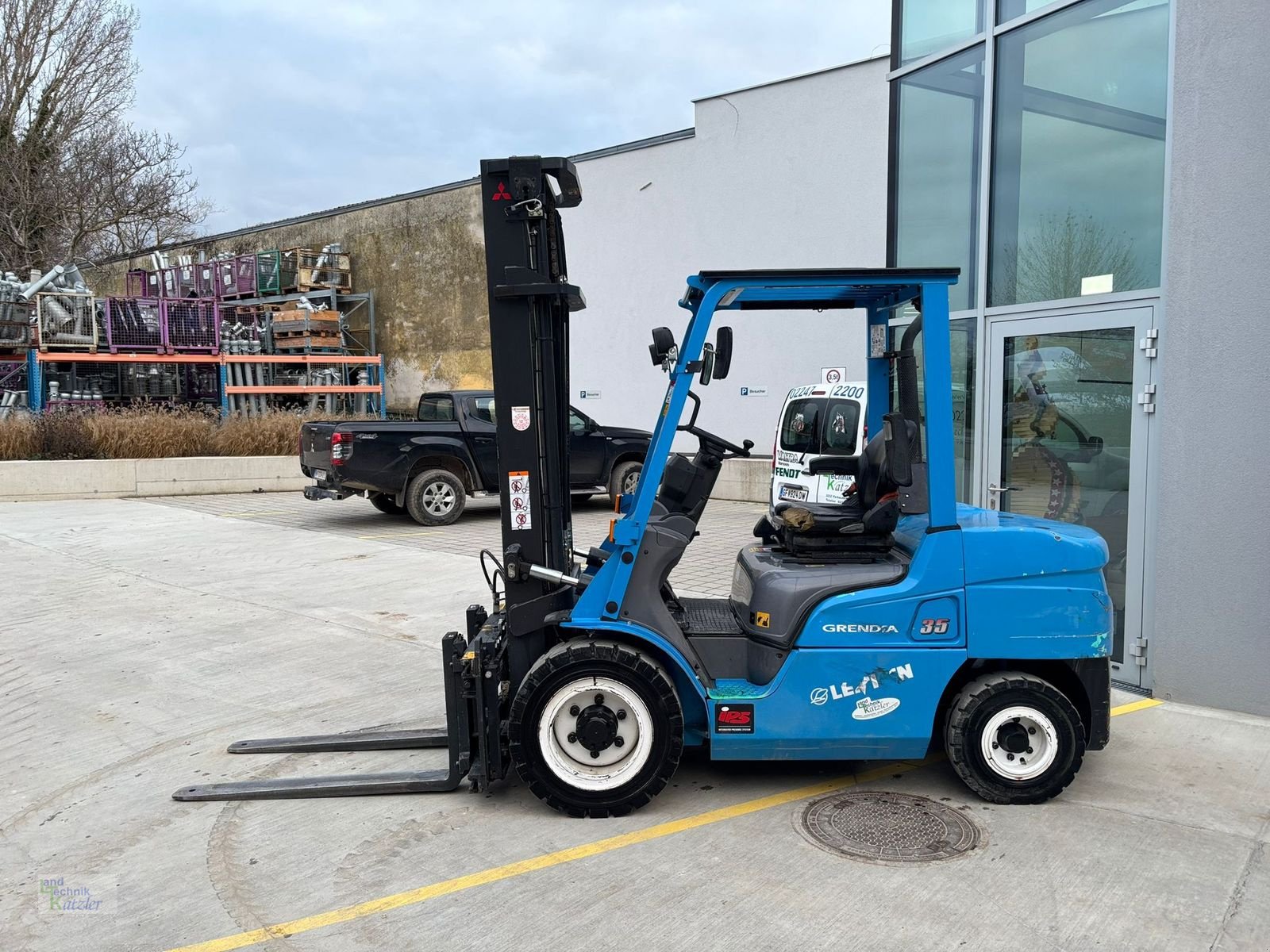 Frontstapler des Typs Mitsubishi FD35NTD, Gebrauchtmaschine in Deutsch-Wagram (Bild 3)