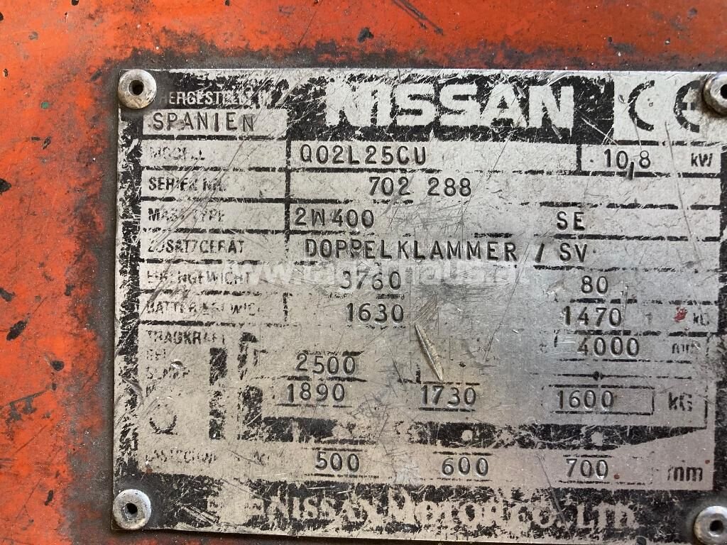Frontstapler of the type Nissan ELEKTRO-GABELSTAPLER, Gebrauchtmaschine in Zwettl (Picture 3)
