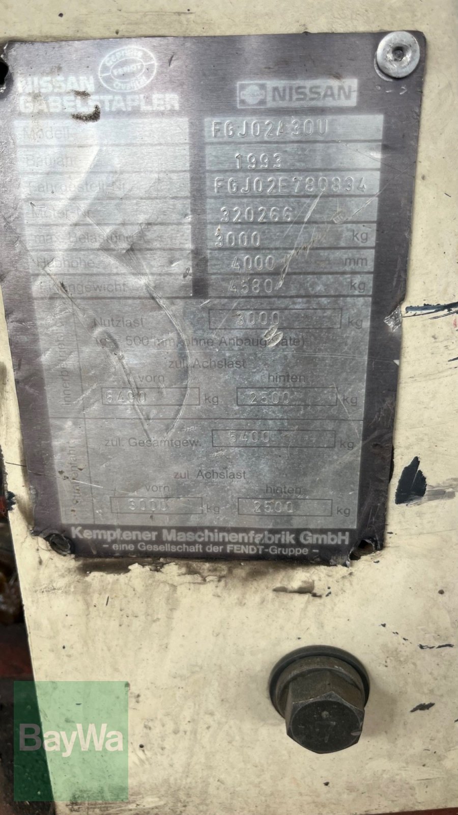 Frontstapler des Typs Nissan FGJ 02 A30 U, Gebrauchtmaschine in Dinkelsbühl (Bild 4)