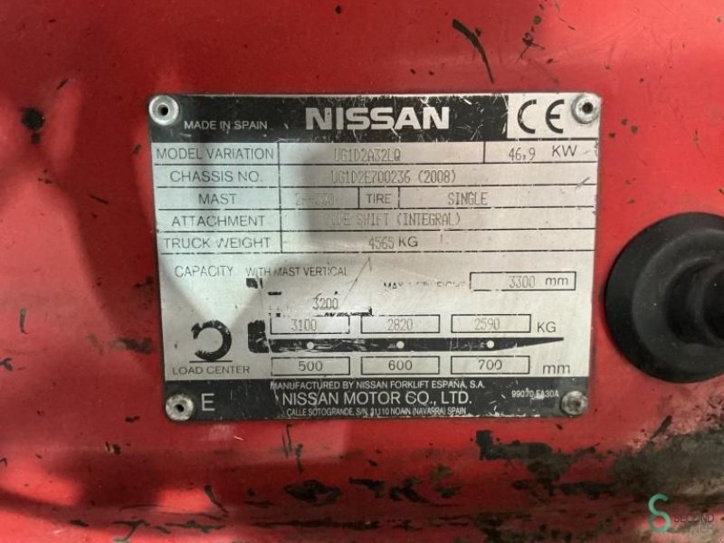 Frontstapler typu Nissan UG 1 D 2 A 32 LQ, Gebrauchtmaschine v Wijchen (Obrázok 10)