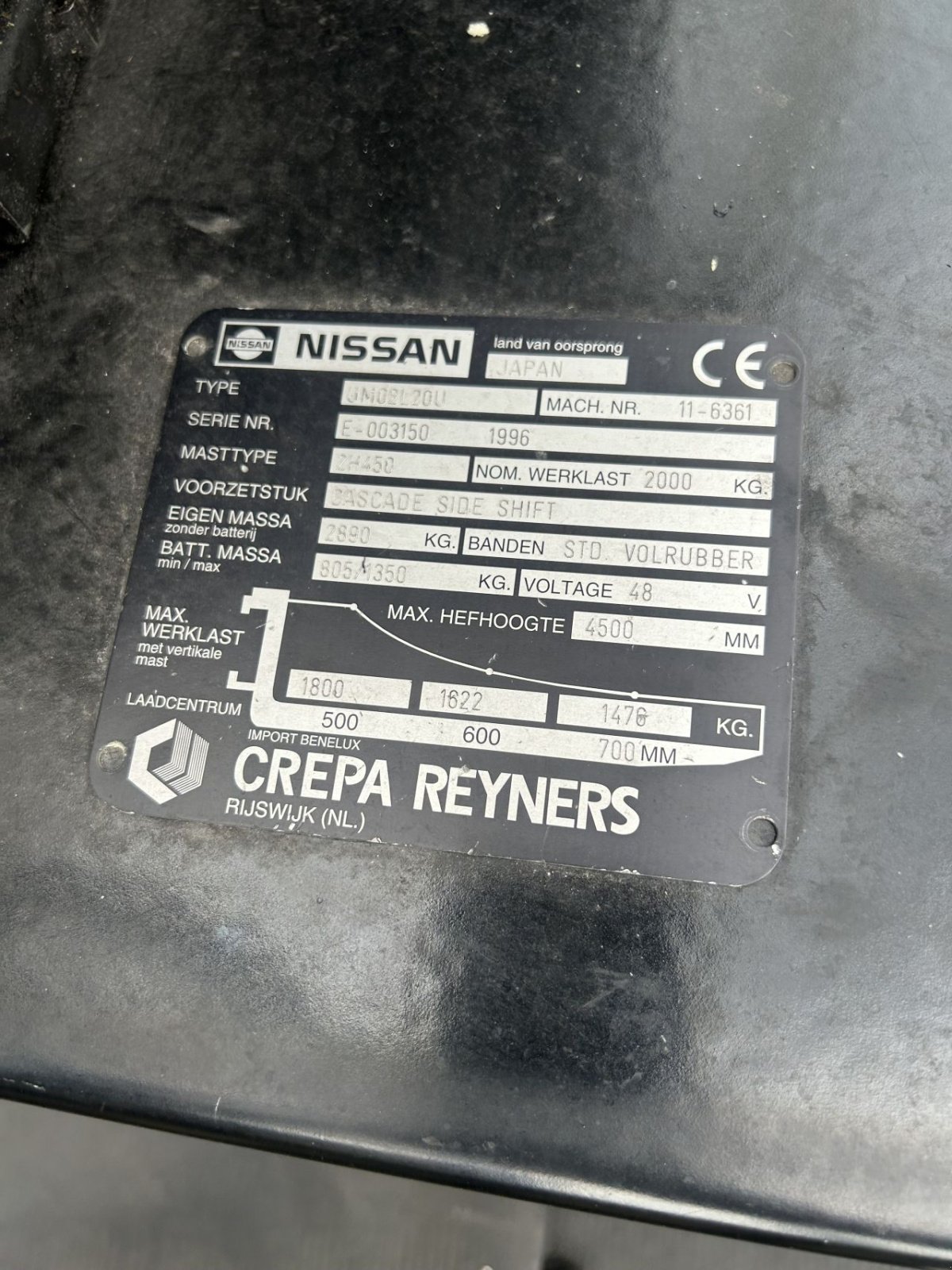 Frontstapler of the type Nissan um02l20u, Gebrauchtmaschine in Heythuysen (Picture 5)