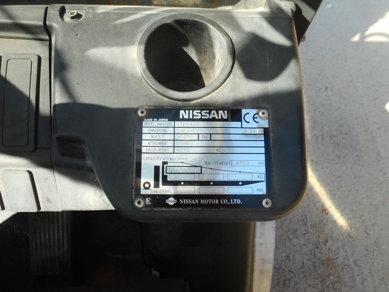 Frontstapler des Typs Nissan Y1F2A25 Triplex 4,75m + SS + LS, Gebrauchtmaschine in St. Nikolai ob Draßling (Bild 10)