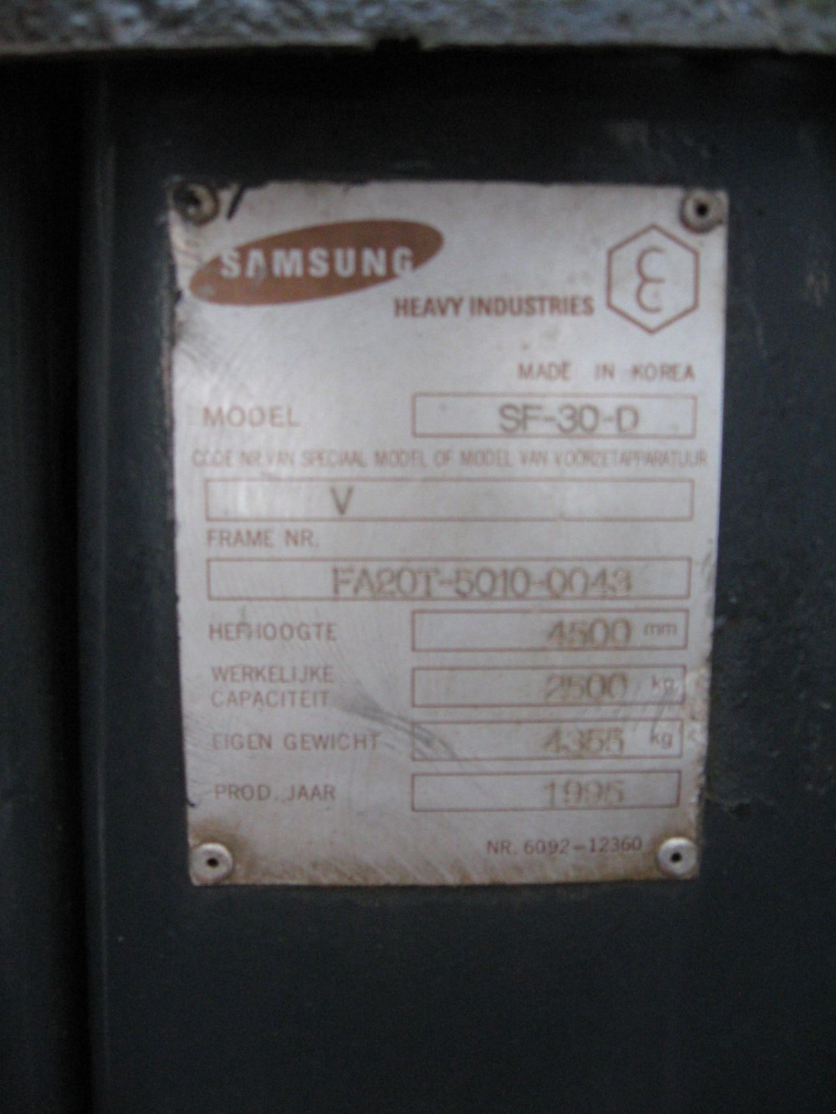 Frontstapler du type Samsung -, Gebrauchtmaschine en Oldenzaal (Photo 5)