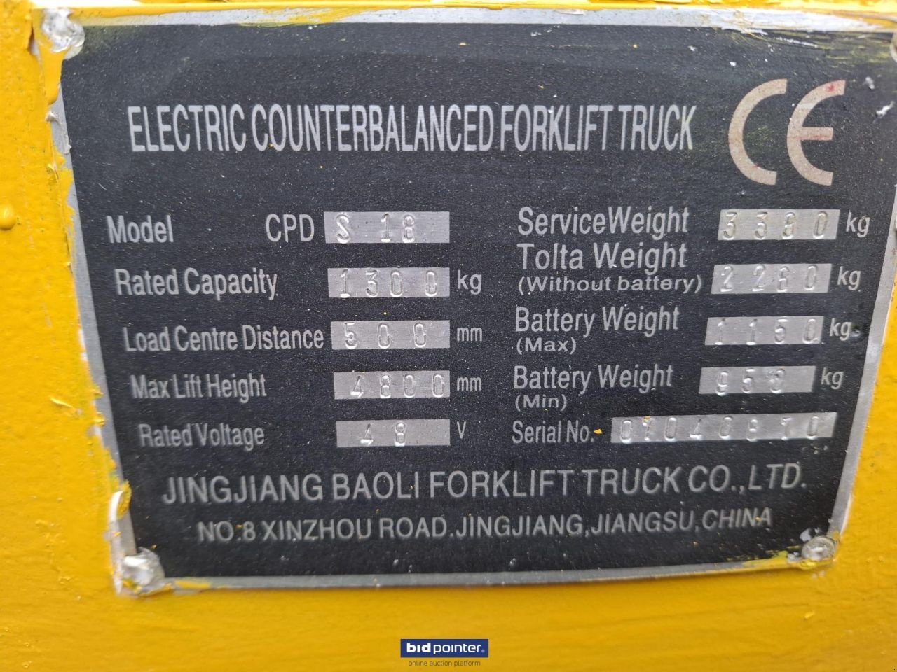 Frontstapler tipa Sonstige Baoli 1.8 Electro, Gebrauchtmaschine u Deurne (Slika 6)