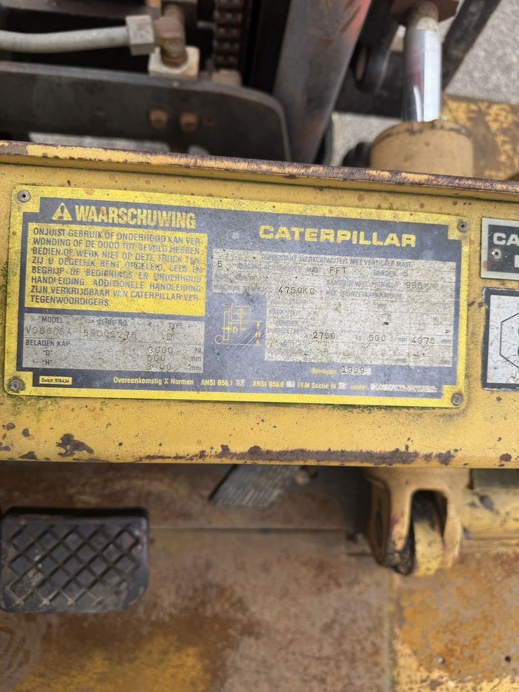 Frontstapler typu Sonstige Catepillar VC60DSA, Gebrauchtmaschine w Callantsoog (Zdjęcie 7)