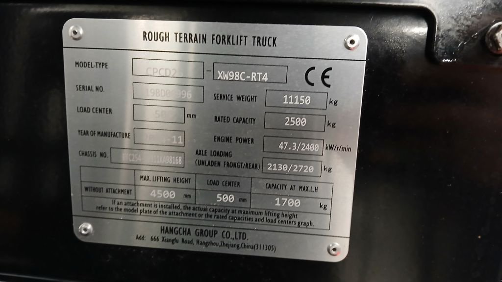 Frontstapler del tipo Sonstige Hangcha CPCD25-XW98C-RT4 4X4 Heftruck, Neumaschine In Barneveld (Immagine 3)