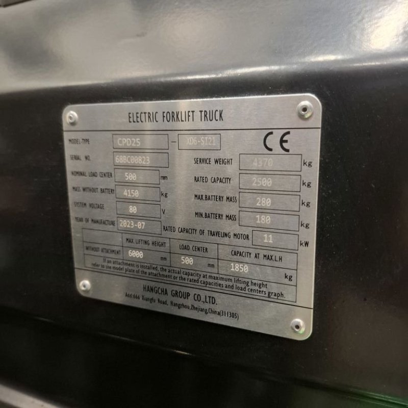 Frontstapler типа Sonstige Hangcha CPD25-XD6-SI21, Neumaschine в Barneveld (Фотография 6)