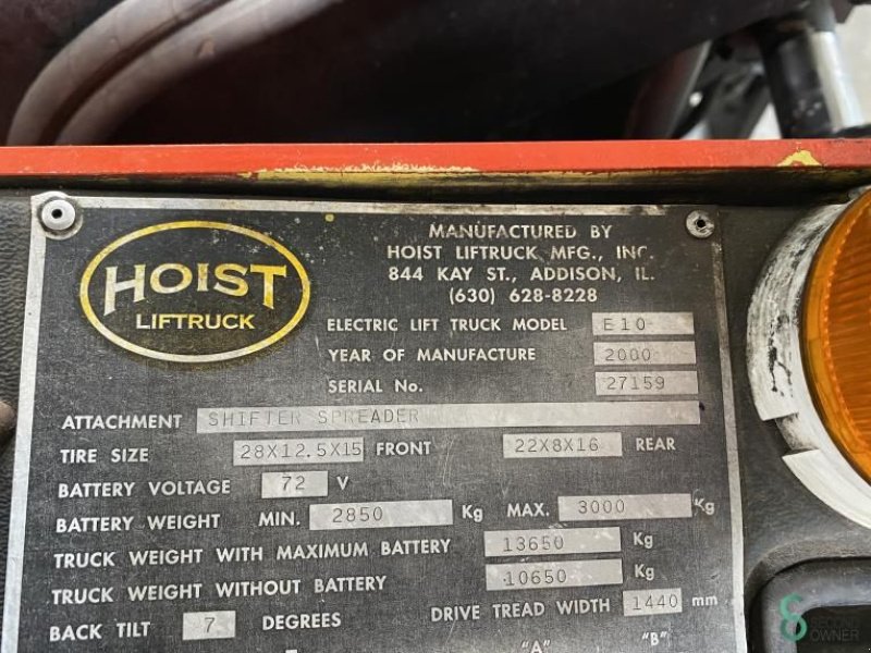 Frontstapler des Typs Sonstige Hoist E10, Gebrauchtmaschine in Wijchen (Bild 8)