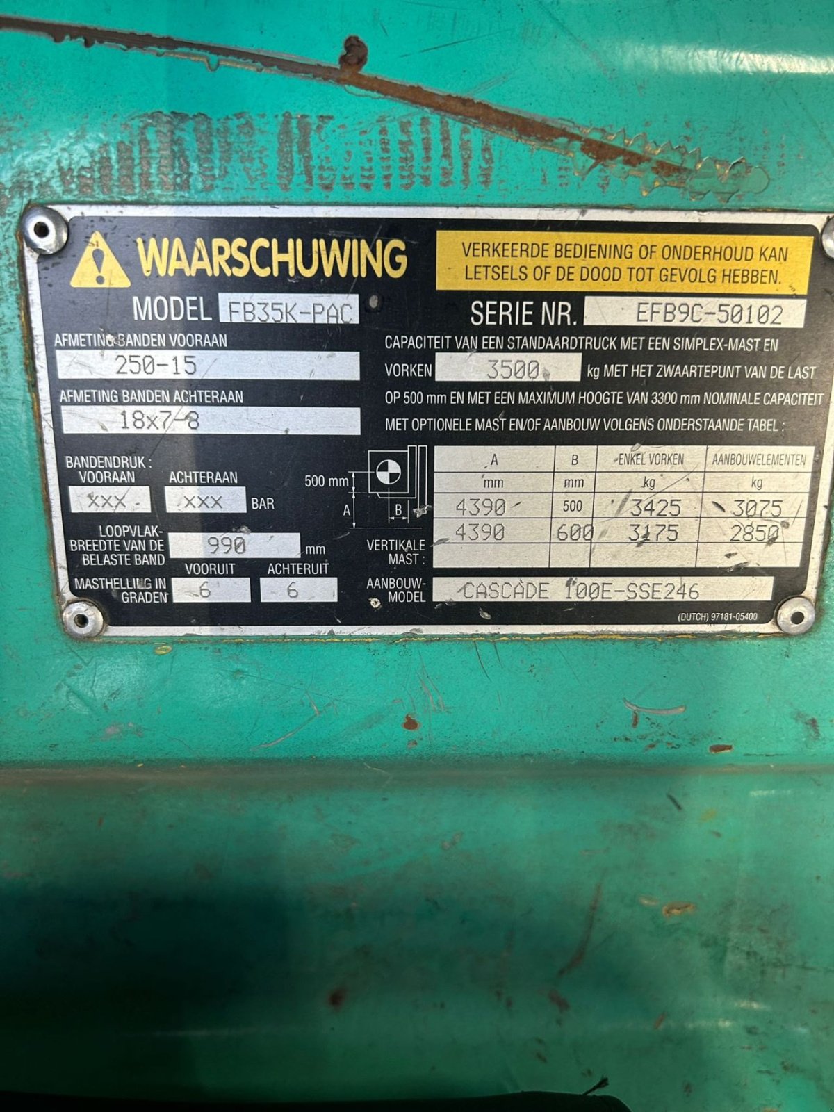 Frontstapler типа Sonstige mitsubsichi fb35k, Gebrauchtmaschine в Heythuysen (Фотография 4)