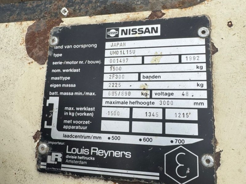 Frontstapler des Typs Sonstige Nissan UMO 1L 150 en Bobcat At 1L 150, Gebrauchtmaschine in Wijnaldum (Bild 1)