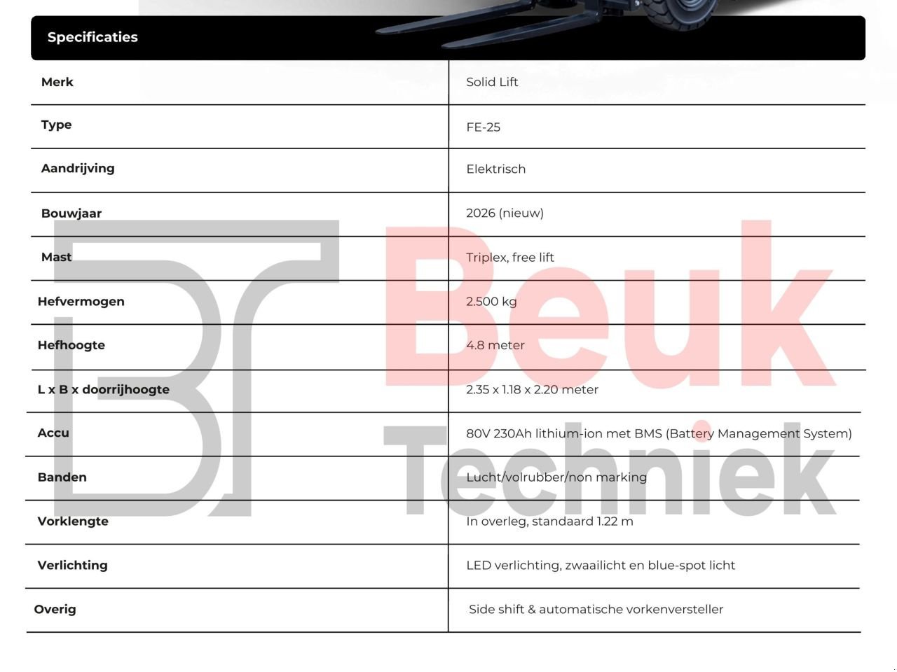 Frontstapler του τύπου Sonstige SOLID LIFT FL-25, Neumaschine σε LUNTEREN (Φωτογραφία 11)