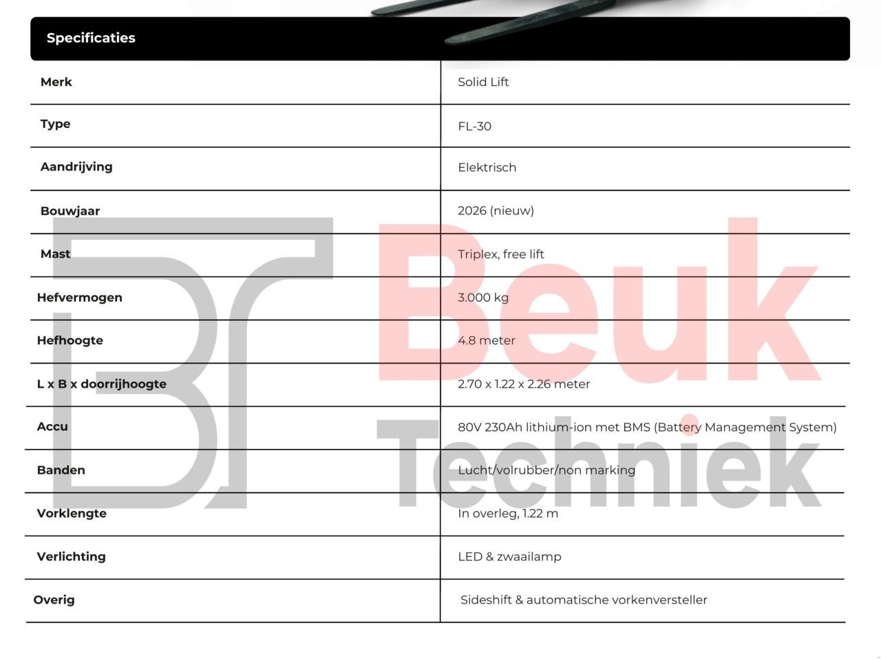 Frontstapler του τύπου Sonstige SOLID LIFT FL-30, Neumaschine σε LUNTEREN (Φωτογραφία 11)