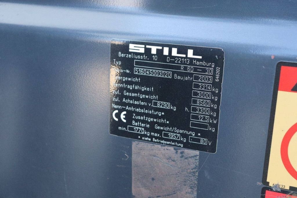 Frontstapler типа Still R60-30, Gebrauchtmaschine в Antwerpen (Фотография 11)