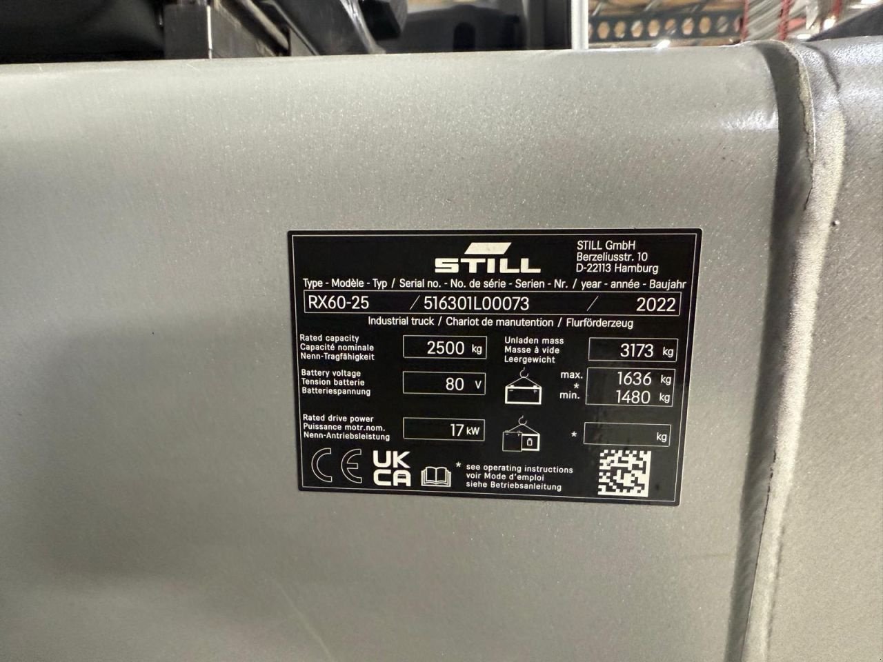 Frontstapler of the type Still RX 60-25, Gebrauchtmaschine in Vianen (Picture 10)