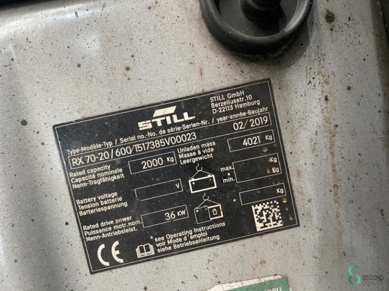 Frontstapler of the type Still RX 70-20/600 T, Gebrauchtmaschine in Wijchen (Picture 8)