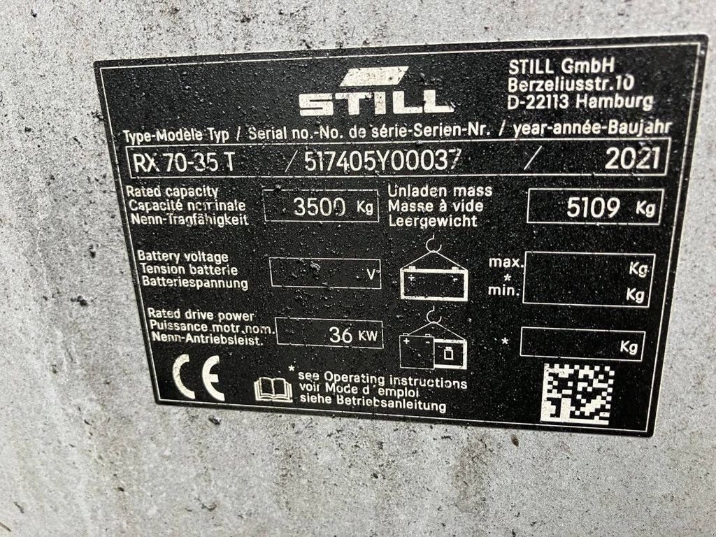 Frontstapler del tipo Still RX 70-35T, Gebrauchtmaschine In Antwerpen (Immagine 11)
