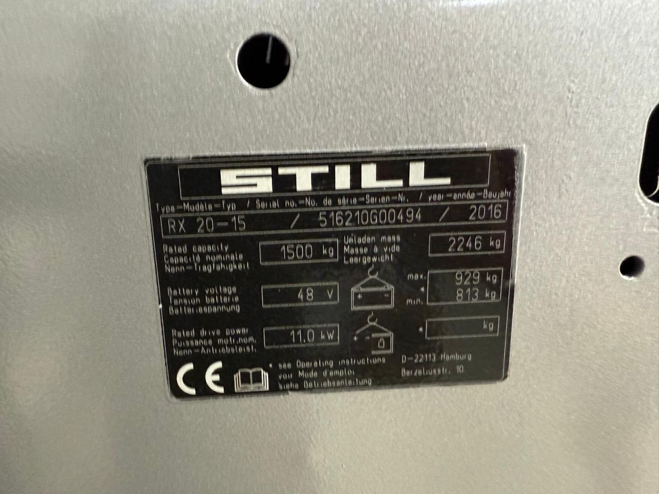 Frontstapler del tipo Still RX20-15, Gebrauchtmaschine In Vianen (Immagine 5)