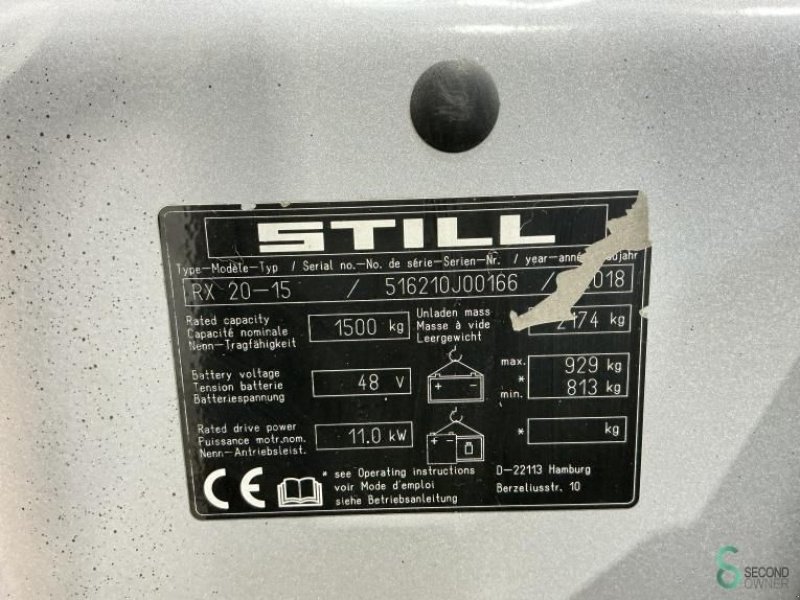 Frontstapler des Typs Still RX20-15, Gebrauchtmaschine in Wijchen (Bild 11)