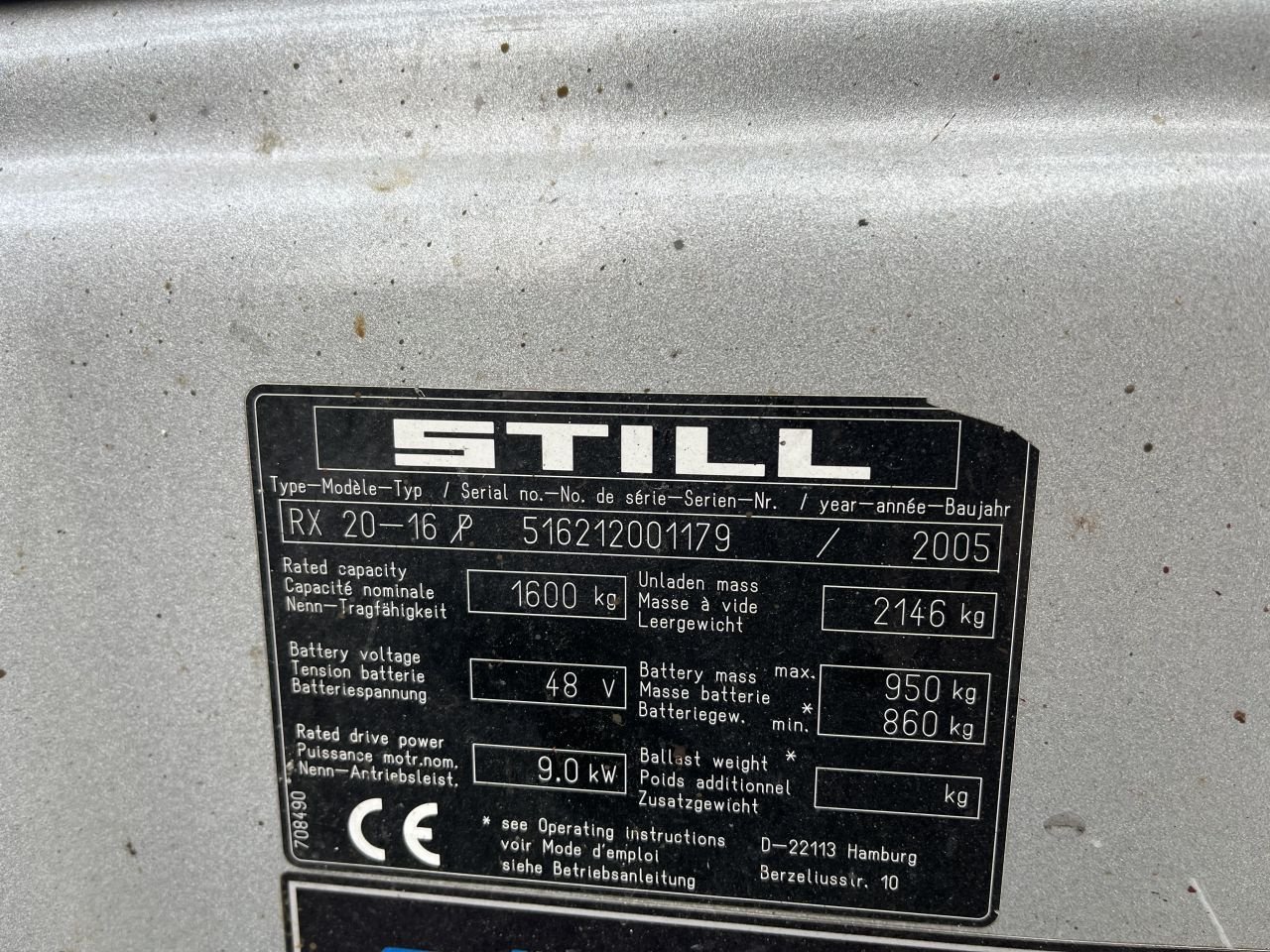 Frontstapler Türe ait Still RX20-16, Gebrauchtmaschine içinde Stroe (Gld) (resim 7)