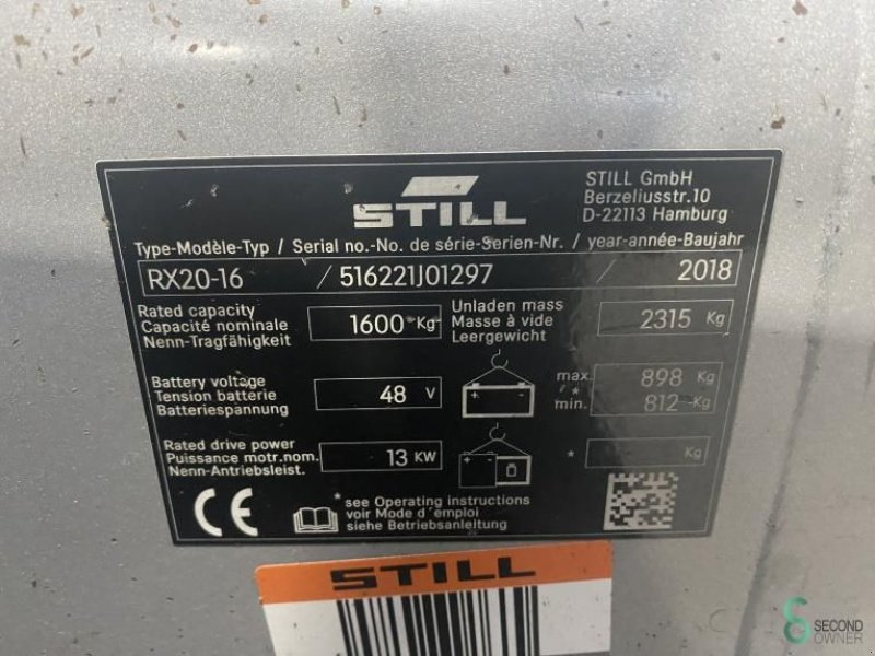 Frontstapler des Typs Still RX20-16, Gebrauchtmaschine in Wijchen (Bild 5)