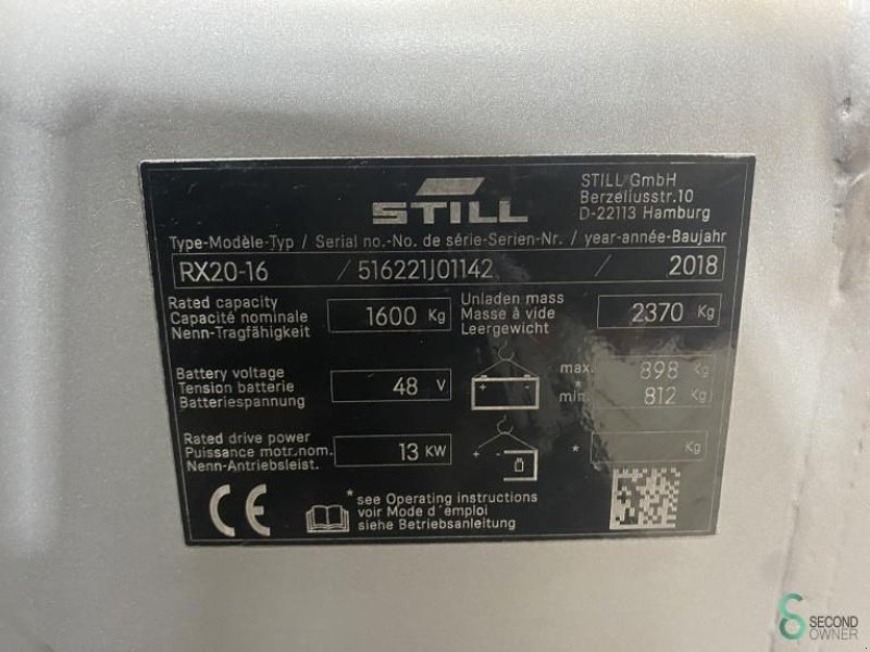 Frontstapler of the type Still RX20-16, Gebrauchtmaschine in Wijchen (Picture 10)