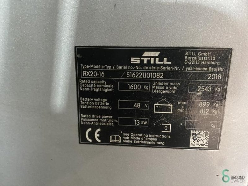 Frontstapler typu Still RX20-16, Gebrauchtmaschine v Wijchen (Obrázek 10)