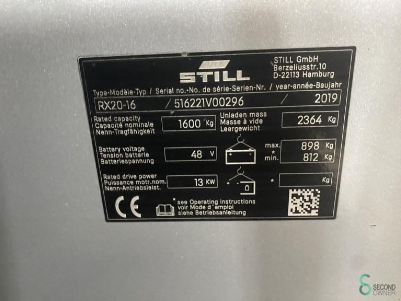 Frontstapler of the type Still RX20-16, Gebrauchtmaschine in Wijchen (Picture 8)