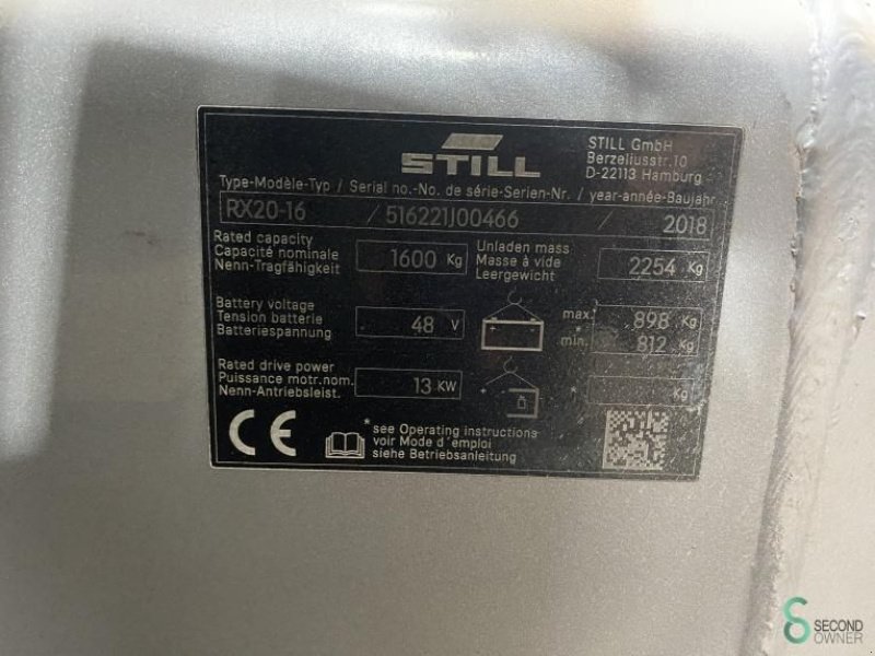 Frontstapler of the type Still RX20-16, Gebrauchtmaschine in Wijchen (Picture 10)